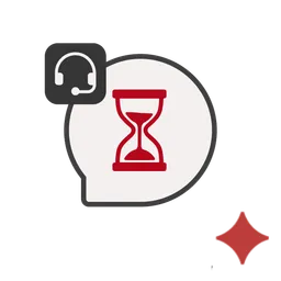 Desk Waiting message and queue position