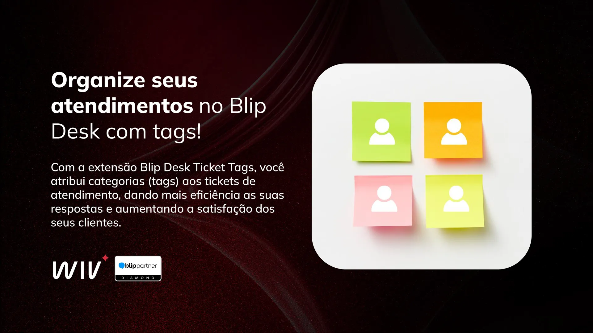 Captura de tela de Blip Desk: Etiquetas de ticket 1