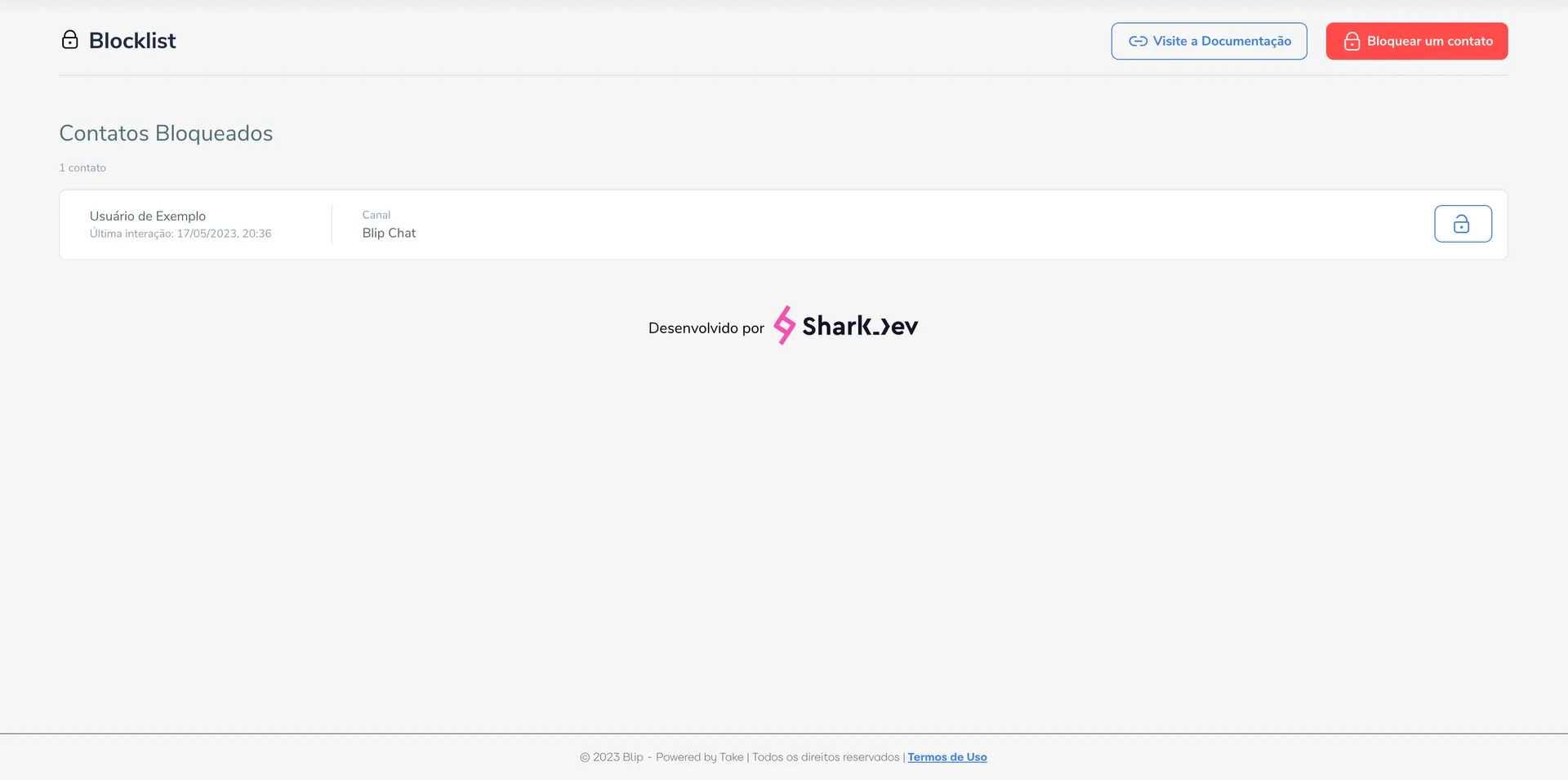 Blocklist screenshot 1