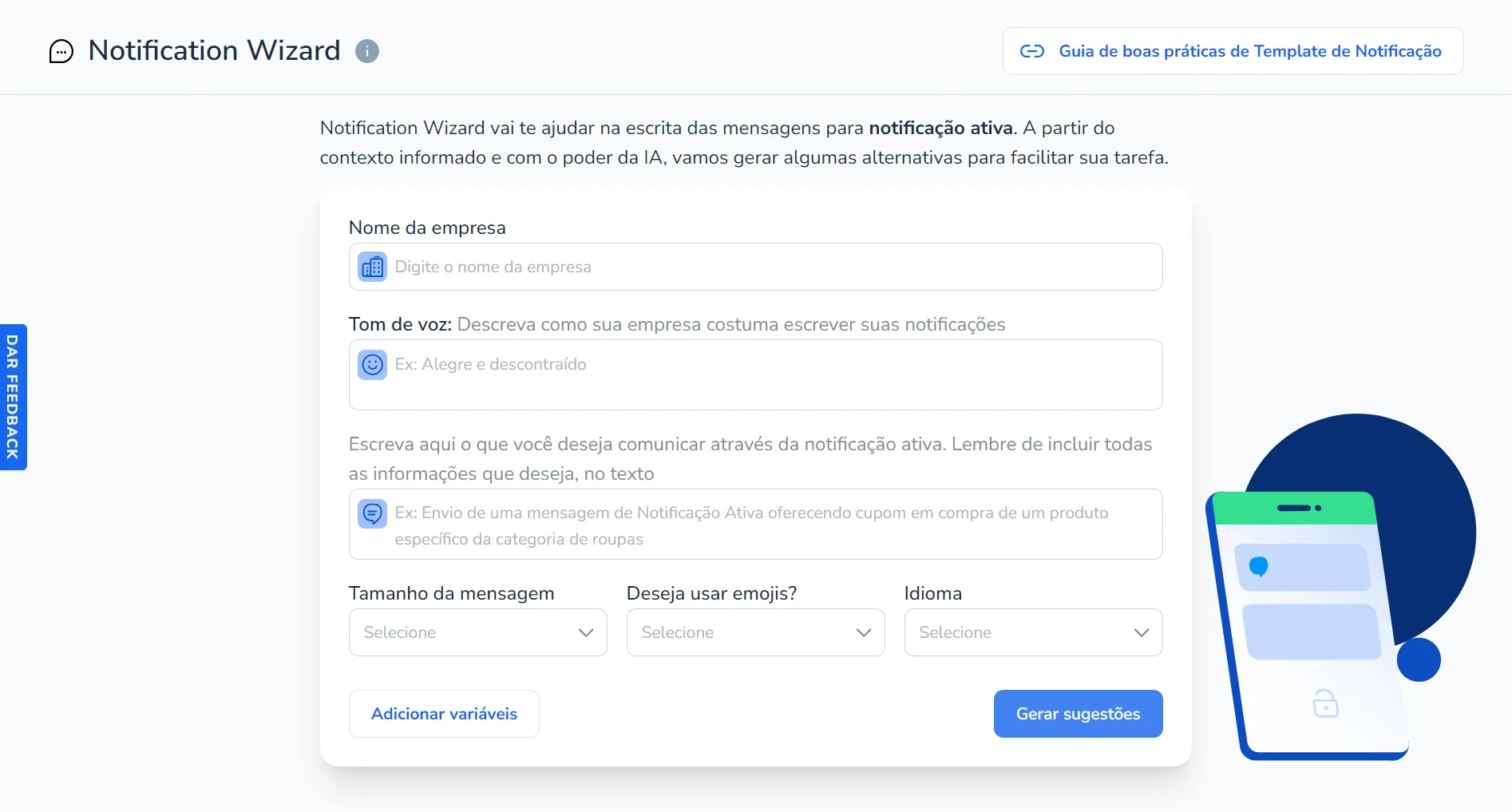 Notification Wizard screenshot 1