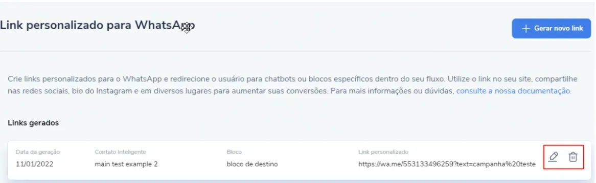 Custom WhatsApp link screenshot 1